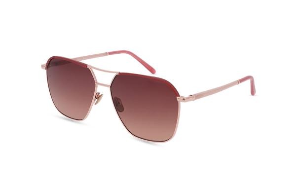 Lunettes de soleil femme Hechter Paris HESM019 3 métal ovale or