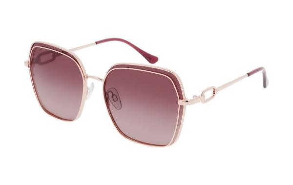HIS HPS64105 3 Women's Metal Square Pink Sunglasses