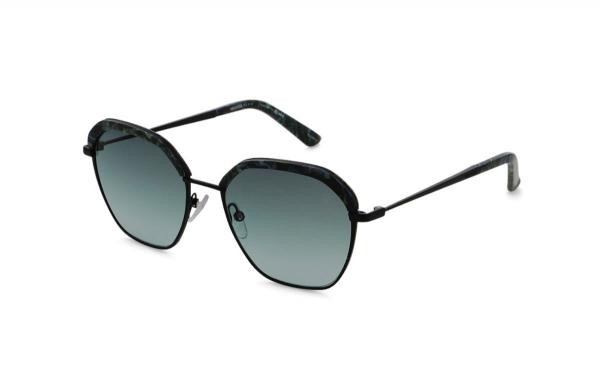 Hechter Paris HESM016 2 occhiali da sole da donna in plastica geometrica nera
