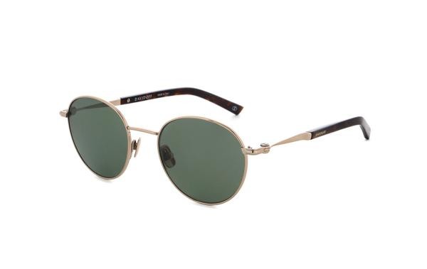 Davidoff DATS100 2 Men's Titanium Round Gold Sunglasses