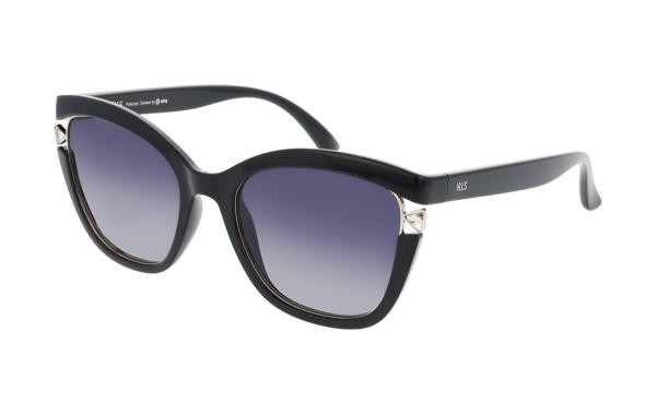 HIS HPS68101 1 Women's Plastic Cat Eye Sunglasses Black