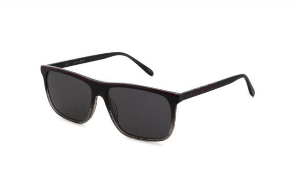 Lunettes de soleil HIS HS504 7 pour hommes en plastique gris ovale