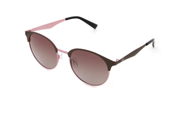 HIS POL HPS24101 3 Herren Damen Sonnenbrille Metall Rund Braun