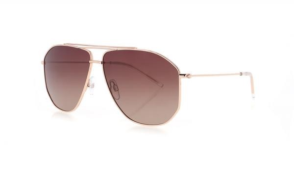 HIS POL Hps14112 2 Herren Damen Sonnenbrille Metall Flieger Gold