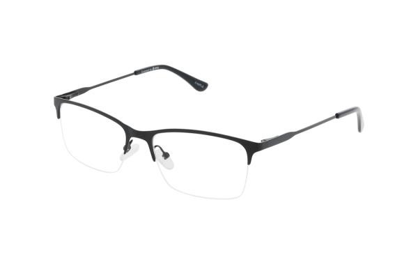 Vienna Design UN894 02 Herren Brille Metall Oval Schwarz