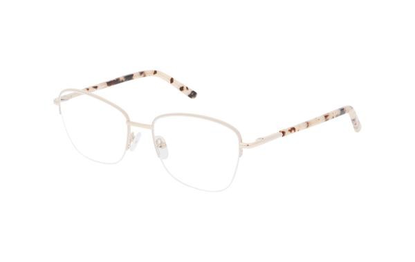 Vienna Design UN915 03 Damen Brille Metall Oval Beige