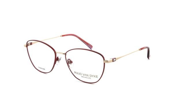 Ruud van Dyke 1423T 6 lunettes pour femmes titane papillon rouge