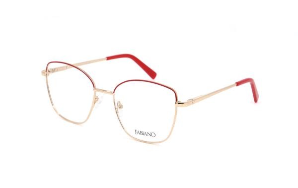 Fabiano FAB182 2 lunettes pour femmes en métal Cat Eye rouge