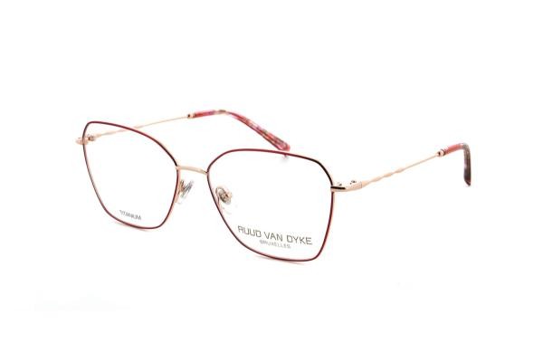 Ruud van Dyke 1436T 1 Damen Brille Titan Butterfly Rot