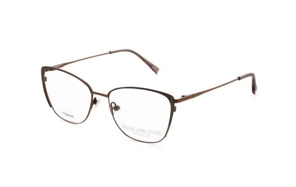 Ruud van Dyke 1409T 5 lunettes pour femmes titane marron papillon