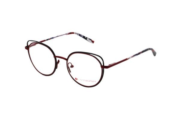 Kioto Nakamura KNM282 4 Damen Brille Metall Rund Rot