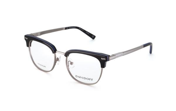 Davidoff DAT140 02 Men's Eyeglasses Titanium Square Silver