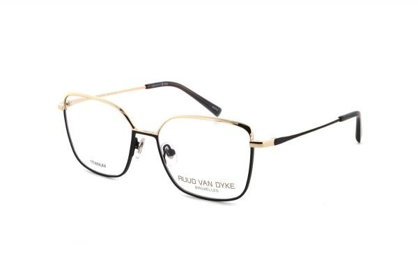 Ruud van Dyke 1418T 5 lunettes pour femmes titane ovale noir