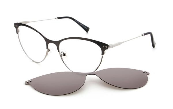 Vienna Design UN780 03 Women's Eyeglasses Metal Cat Eye Gun