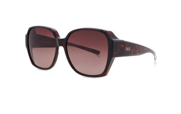 HIS POL HPS19100 2 lunettes de soleil pour femmes en plastique marron papillon