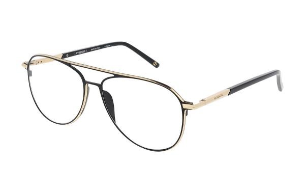 Davidoff DAT160 01 Men's Eyeglasses Plastic Aviator Black