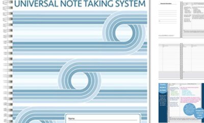  Universal Note Taking System 8.5'' x 11'' Hundred Twenty Pages Wire-O Notebook