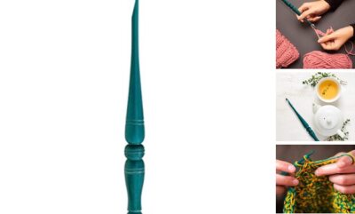 Ommi Ergonomic Handle Crochet Hooks | Handcrafted 7inch Crochet Hook | 