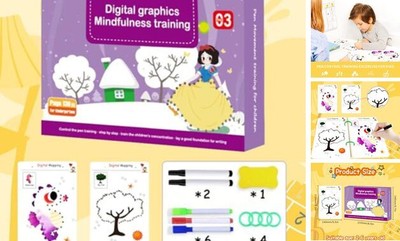Scribble Smart Workbook: Reusable Letter Writing Kit For Practice-Level 3