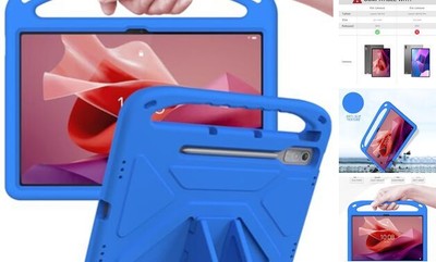  for Lenovo Tab P12 Case 12.7-inch 2023, Kids Case Cover with Shockproof Blue
