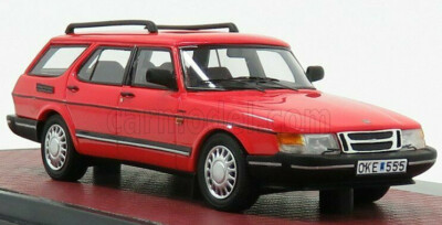 wonderful MATRIX-modelcar SAAB 900 SAFARI STATION WAGON 1990 - red - scale 1/43