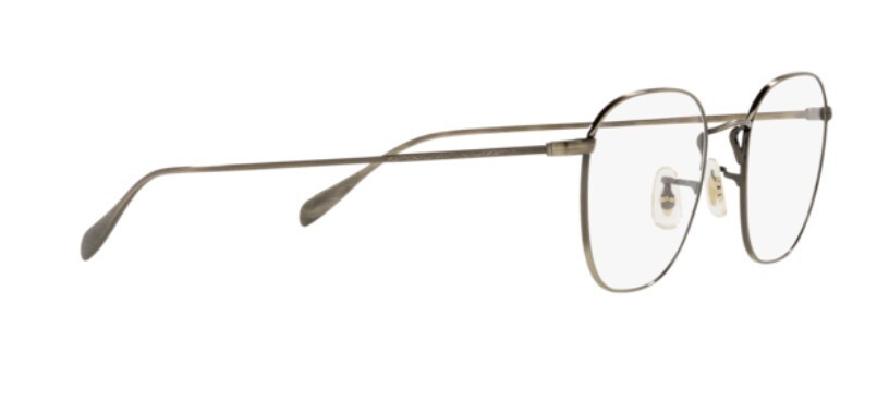 Pre-owned Oliver Peoples 0ov1305 Clyne 5284 Antique Gold/gold Square Unisex Eyeglasses In Clear
