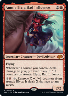 Magic MTG - Auntie Blyte, Bad Influence - Jumpstart 2022 - MINT/NMINT - EN