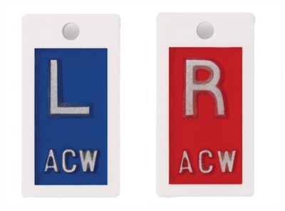 Custom X-Ray Markers - Left/Right Set (Plastic)