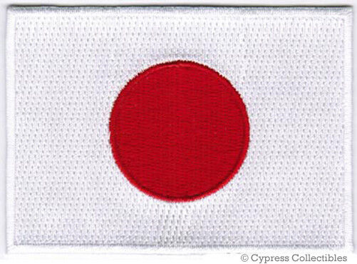 JAPAN FLAG PATCH embroidered iron-on JAPANESE EMBLEM applique Nippon-koku TOKYO