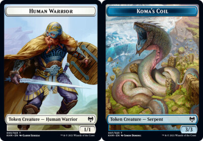 Near Mint, English - 1 x MTG Koma's Coil Token - Foil Kaldheim