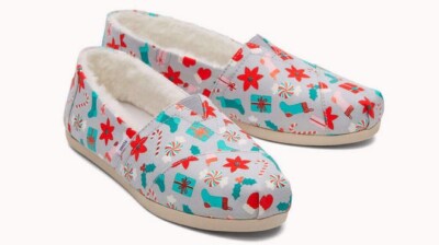 [TOMS] Alpargata Deck the Halls - Faux Fur - Size 7.5 - Released 2022