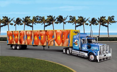 ITALERI 1:24 KIT CAMION U.S. TRUCK WITH BAYWATCH TRAILER ART 3832