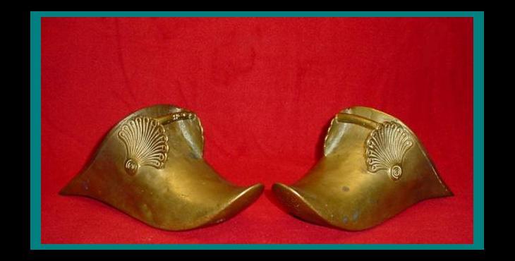 Nice Pair of Authentic ANTIQUE SPANISH Conquistador / Colonial BRASS STIRRUPS