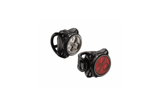 Lezyne Cycling Bicycle Light Set Zecto 250 Lm Front / Zecto 80Lm Rear Pair Black