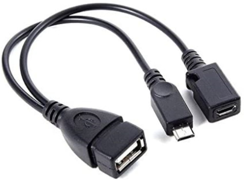 Micro USB Host OTG Cable with USB Power For Samsung