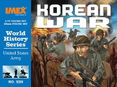 Imex Model Co. 1/72 Korean War US Army Troops Plastic Model Kit 529 IMX529