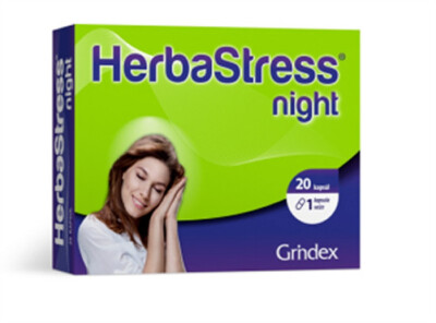 HerbaStress Grindex For falling asleep and quality sleep 20 tablets