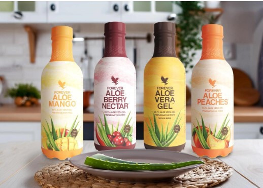 12 packs of NEW Forever Aloe Vera Gel/DRINK (1 L ) Mixed