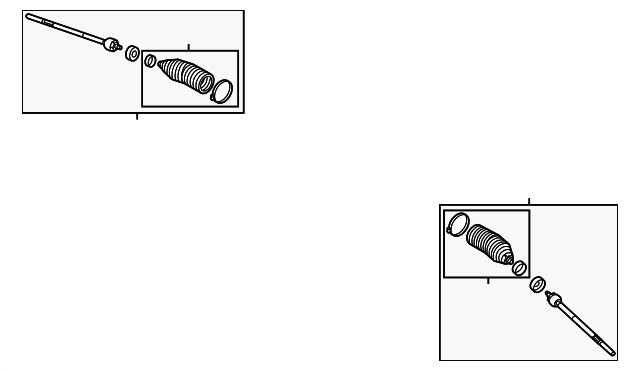Genuine Ford Inner Steering Tie Rod End Right or Left BR3Z-3280-A
