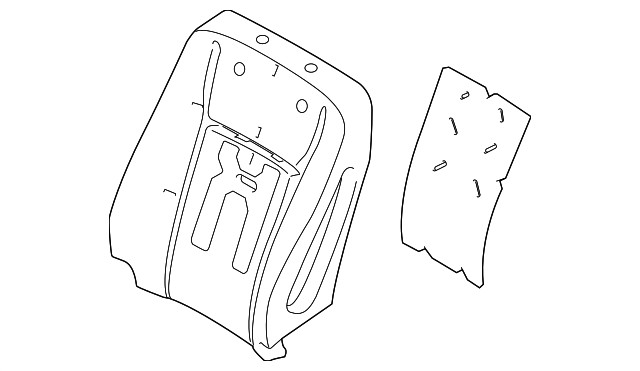 Genuine Ford Seat Back Pad JL3Z-1664810-L