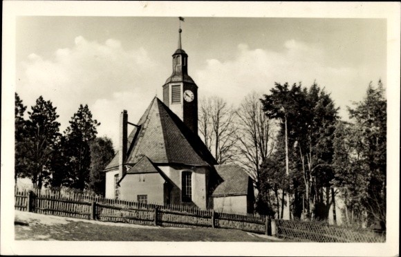 Ak Borstendorf GrüNhainichen Sachsen, Kirche - 2972584
