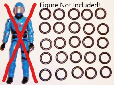 GI JOE COBRA FIGURE BODY REPAIR REPLACEMENT PART LOT OF 100  NEW O RING ORINGS  
