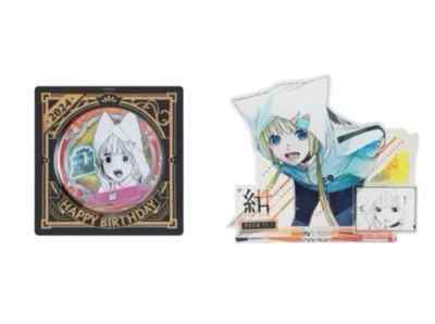 Kemono Jihen Kon Jump Shop Birthday 2024 Acrylic Stand Badge Set Japan New