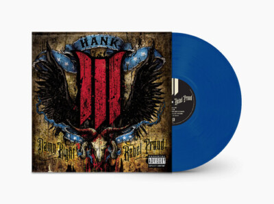 Hank III - Damn Right Rebel, Rebel Proud [New Vinyl LP] Blue, Clear Vinyl