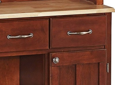 Home Styles 5100-0071-72 Buffet of Buffets Natural Wood with Hutch Cherry Fin...