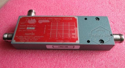 used 3044B-10 narda 3.7-8.3 GHz N RF coaxial high power directional coupler
