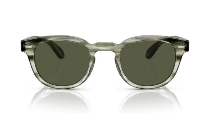 Pre-owned Oliver Peoples 0ov 5036s Sheldrake Sun 170552 Jade/grey 49mm Men's Sunglasses In Gray