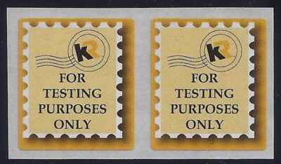 TD141 Test / Dummy Pair ''KR For Testing Purposes Only'' Mint NH