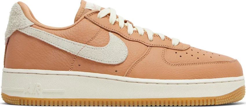 

Мужские кроссовки Nike Air Force 1 07 Craft светло-коньячные коричневые, белые, розовые DO6676-200 11, Коричневый, Nike Air Force 1