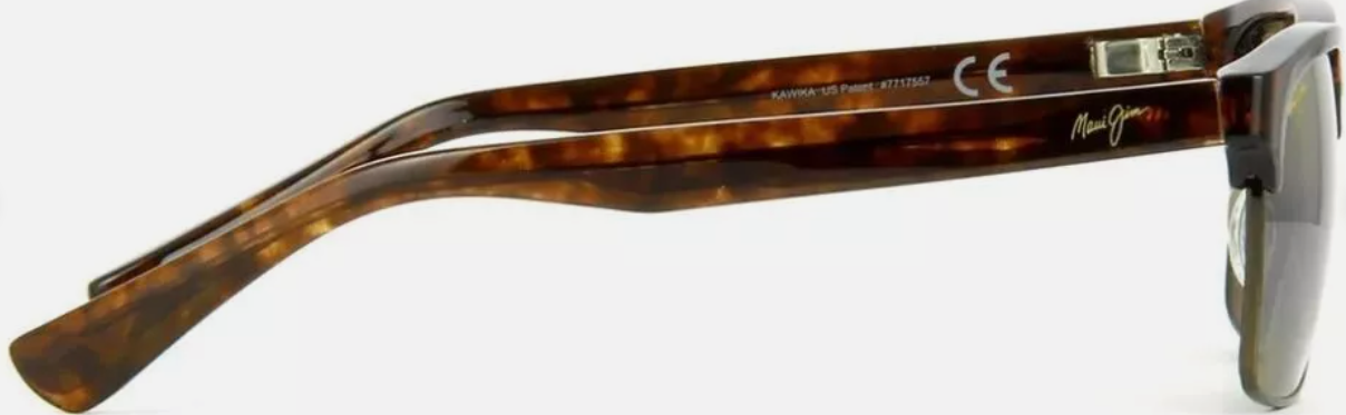 Pre-owned Maui Jim Unused  Kawika Tortoise Antique Gold Bronze Lens Sunglasses H257-16c In Brown